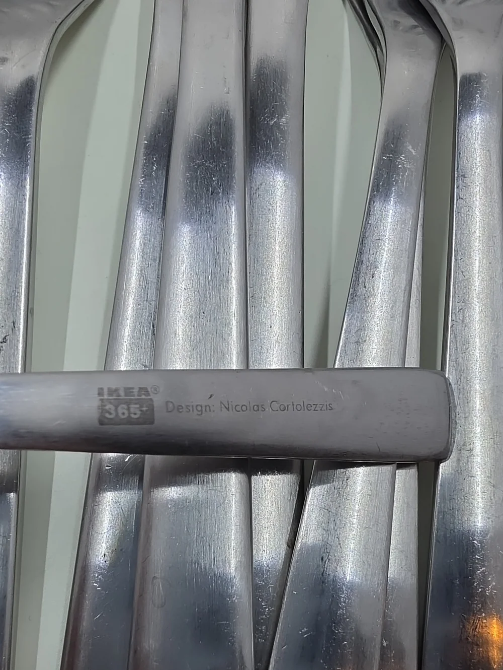 Ikea 365+ Stainless Steel Flatware 19 Pieces Nicolas Cortolezzis Frosted